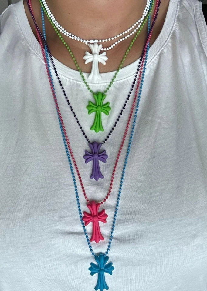 Силиконовый мистический крест ожерелье - прочный и водонепроницаемый кулон. - Изображение 2 из 4