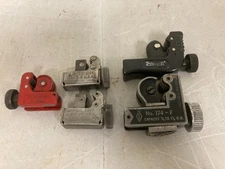 Lot of 5 Vintage Adjustable Mini Tubing Cutters 3–28mm Copper Pipe