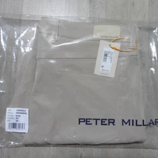 PETER MILLAR Mens 33 X 30 PANTS EB66 KHAKI PERFORMANCE GOLF 5-POCKET ME0EB66FB