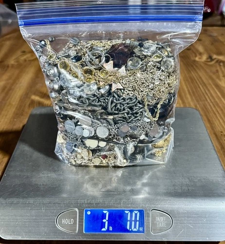 3+ Lbs Lot Of Vintage To Modern Costume Jewelry, Gold and Silver Tone Necklaces