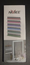 NIUBEE Acrylic Wall Mounted Nail Polish Rack Organizer
