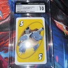 Blastoise Pokemon Playing Cards 2021 Pokemon Pocket UNO 5 Yellow CGC 10 Gem Mint