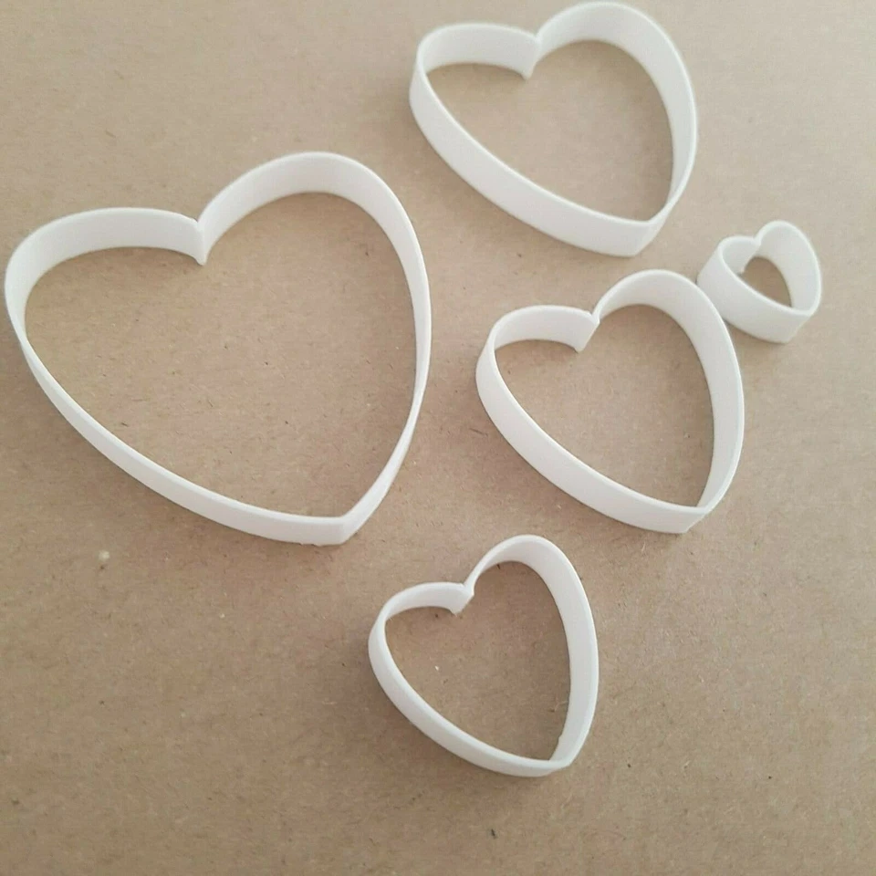 Herz Liebe Form Mini Fondant Schneider klein Zuckerkunst Glasur kleine scharfe Schablone - Bild 3 von 4