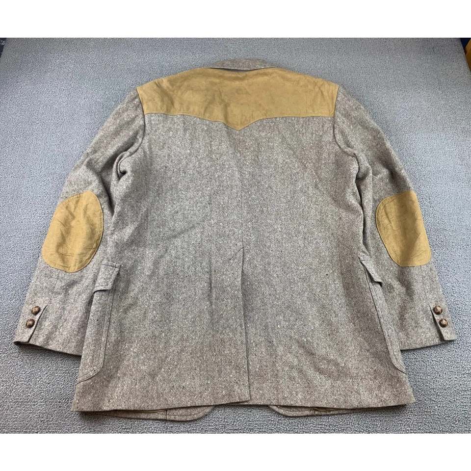 VTG Pendleton Mens High Grade Western Wear Wool Suede Sports Coat Jacket Size 44 - Image 2 of 4