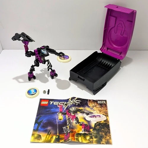 LEGO TECHNIC 8522 Spark Throwbots Slizers complete w/ manual+case+extra parts