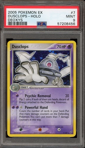 Pokemon Dusclops EX Deoxys Holo Rare #7 PSA 9 Mint