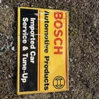 Vintage Original Bosch Automotive Oil Gas Company Metal Advertising Sign