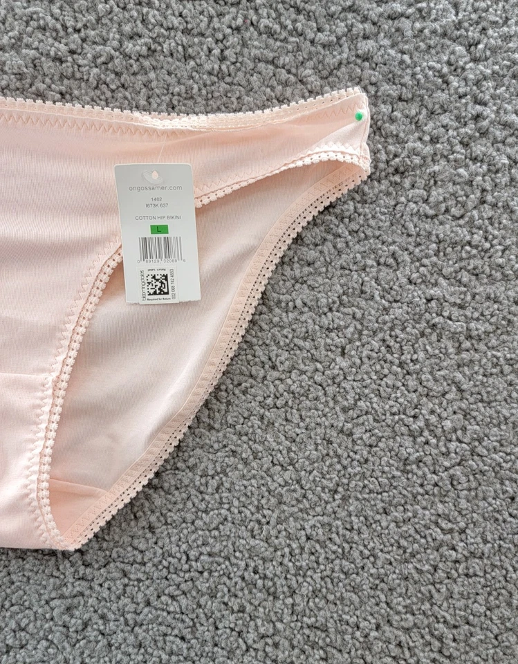 Бикини женское On Gossamer Cabana из хлопковой смеси эластичное бедро L шампанское без застежек - Изображение 4 из 4