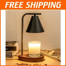 Aesthetic Candle Lamp Black Walnut