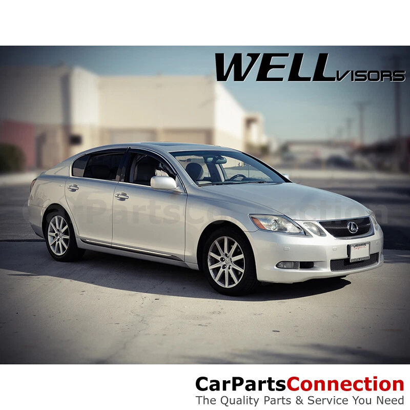 Viseras de ventana WellVisors 06-11 para Lexus GS300 GS350 GS430 GS450h GS460 laterales Foto 3 de 4