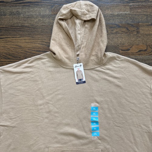 Tan Pullover Hoodie Neutral Safari Kangaroo Pocket SEVEN7 *NWT* / Sz XL - Picture 10 of 15