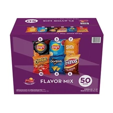 Frito-Lay Flavor Mix Chips and Snacks Variety Pack (50 Count)