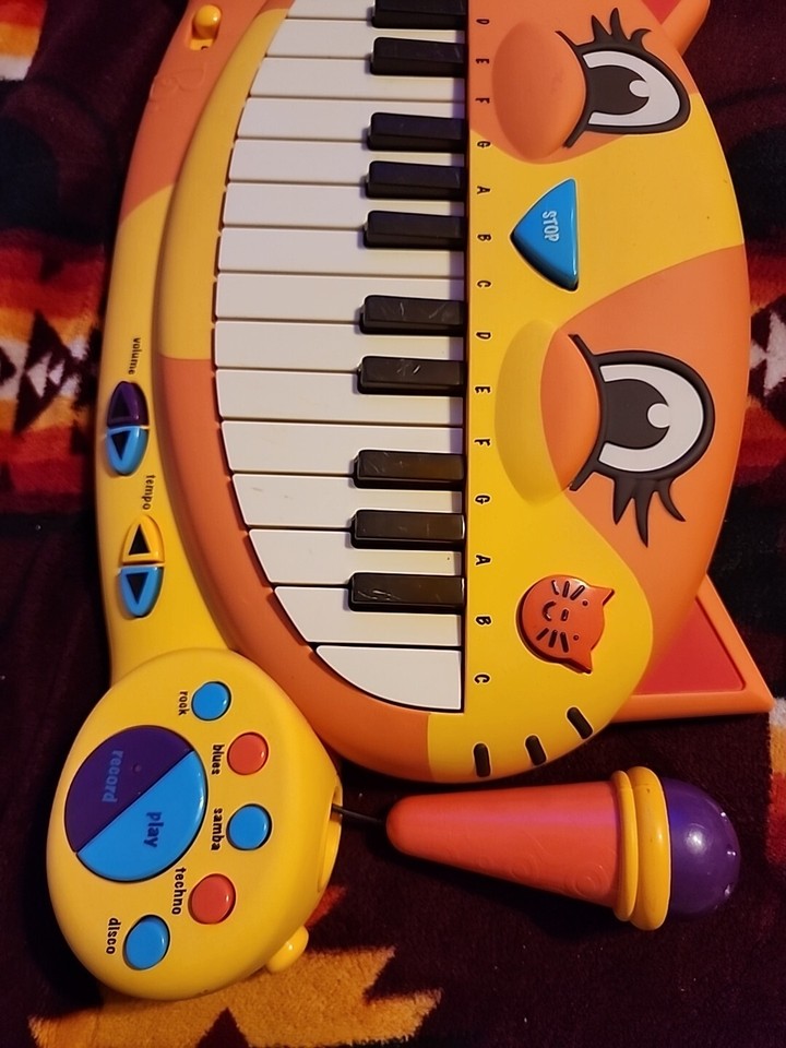 My B. Toys Meowsic Interactive Cat Piano Keyboard With Microphone
