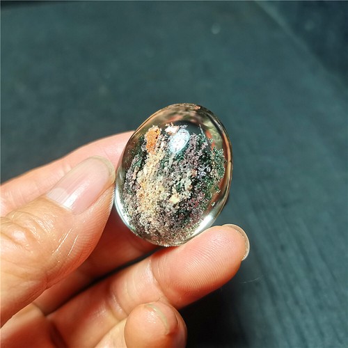 Raro colgante de cristal energético de cuarzo escénico de cuarzo fantasma natural de jardín WYY2890 - Imagen 14 de 14