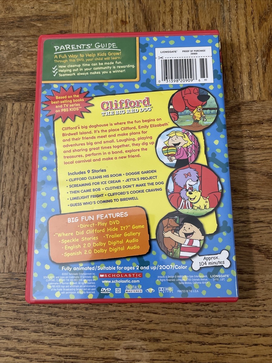 Clifford The Big Red Dog Doghouse Adventures DVD 31398209096