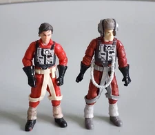 Star Wars Palso Thern and Keyan Farlander B-Wing Pilot Lot of 2