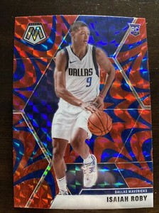 2019-20 Mosaic Isaiah Roby Blue Reactive Rookie Card RC #232 Mavericks Gem Mint