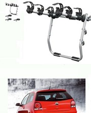 PORTABICI POSTERIORE 3 BICI PER VOLKSWAGEN POLO IV ANNO 2005 UOMO DONNA MB 