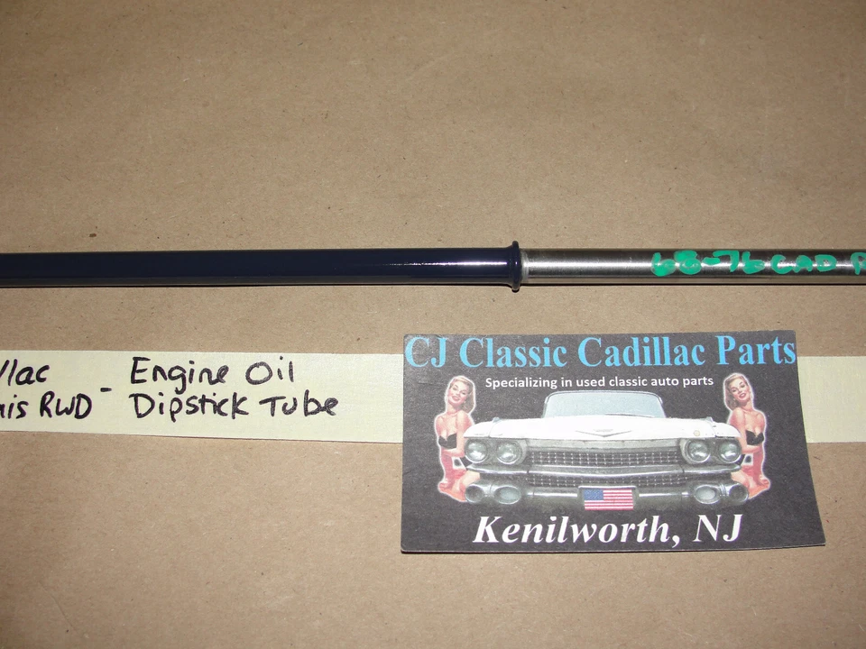 NEW 1968-76 Cadillac RWD Deville Calais Fleetwood 472/500 Eng OIL DIPSTICK TUBE - Image 3 of 4