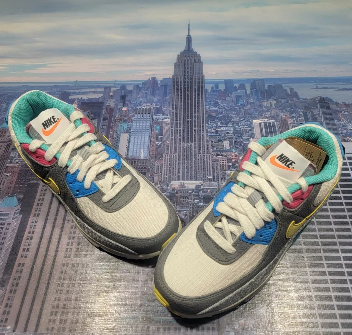Nike Air Max 90 Air Sprung Caterpillar GS Grade School Size 5.5Y DN4415 001 New