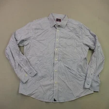 Untuckit Shirt Mens XL Long Sleeve Button Front Casual Stripes Slim Fit