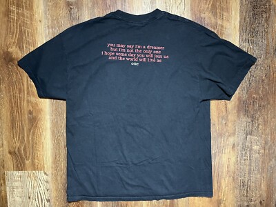 【美品】90s John Lennon アートプリントTシャツ XL USA製 希少 John Lennon ジョンレノン アート プリント Tシャツ USA