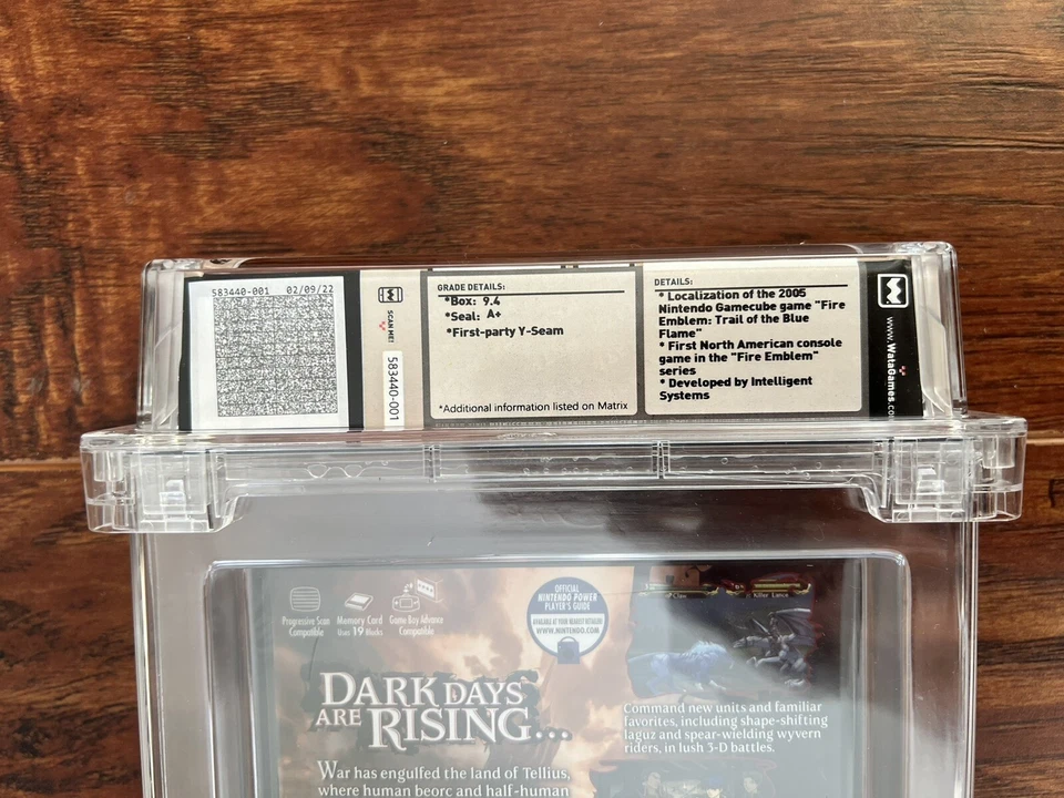 Fire Emblem Path of Radiance (Nintendo Gamecube) WATA Graded 9.4 A+ New Sealed - Image 3 of 3