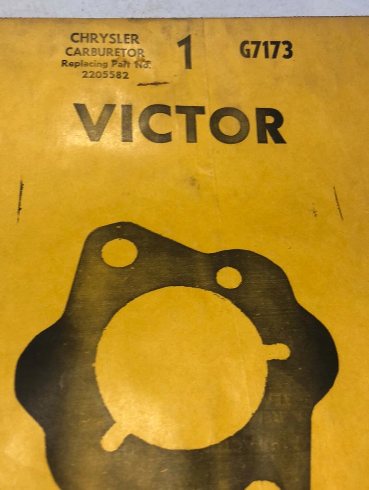 1961 - 1965 道奇普利茅斯 Valiant Lancer 化油器垫片 Victor G7173 2205582 — 第 3/3 张图片