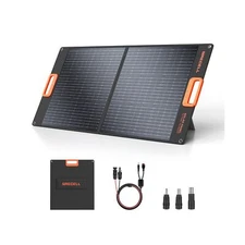 GRECELL 100W Portable Solar Panel for Power Station Generator, 20V Foldable S...