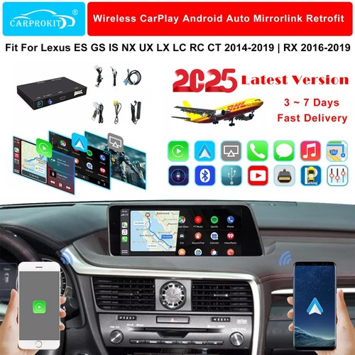 Wireless CarPlay Android Auto Retrofit Kit Fit for Lexus ES IS LS RX LX NX RC LC
