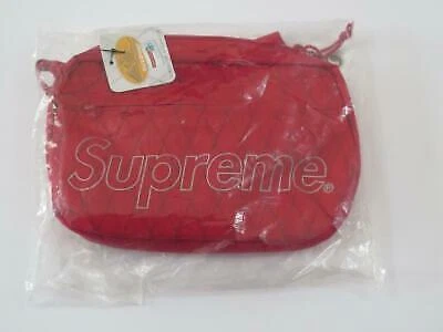 Sac bandoulière Supreme rouge Fw18 rare état neuf neuf en plastique 100 % authentique