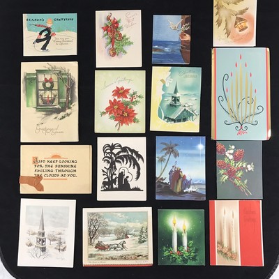Lot Of 16 Vintage Christmas Cards Circa 60s 70s Religious Lot Of 16 Vintage Christmas Cards Circa