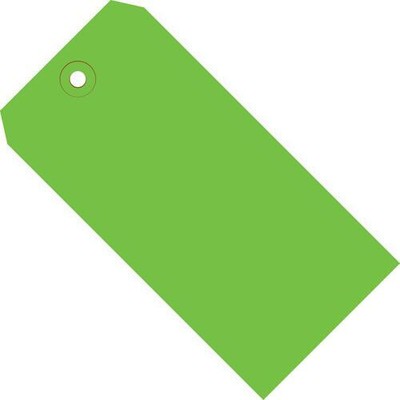 MyBoxSupply 4 3/4 x 2 3/8'' Green 13 Pt. Shipping Tags, 1000 Per Case