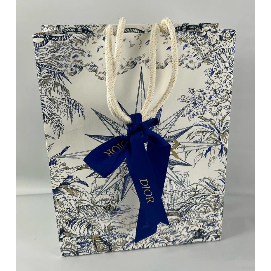 Sac cadeau Dior shopping céleste étoile nautique bleu or étoile 10,25
