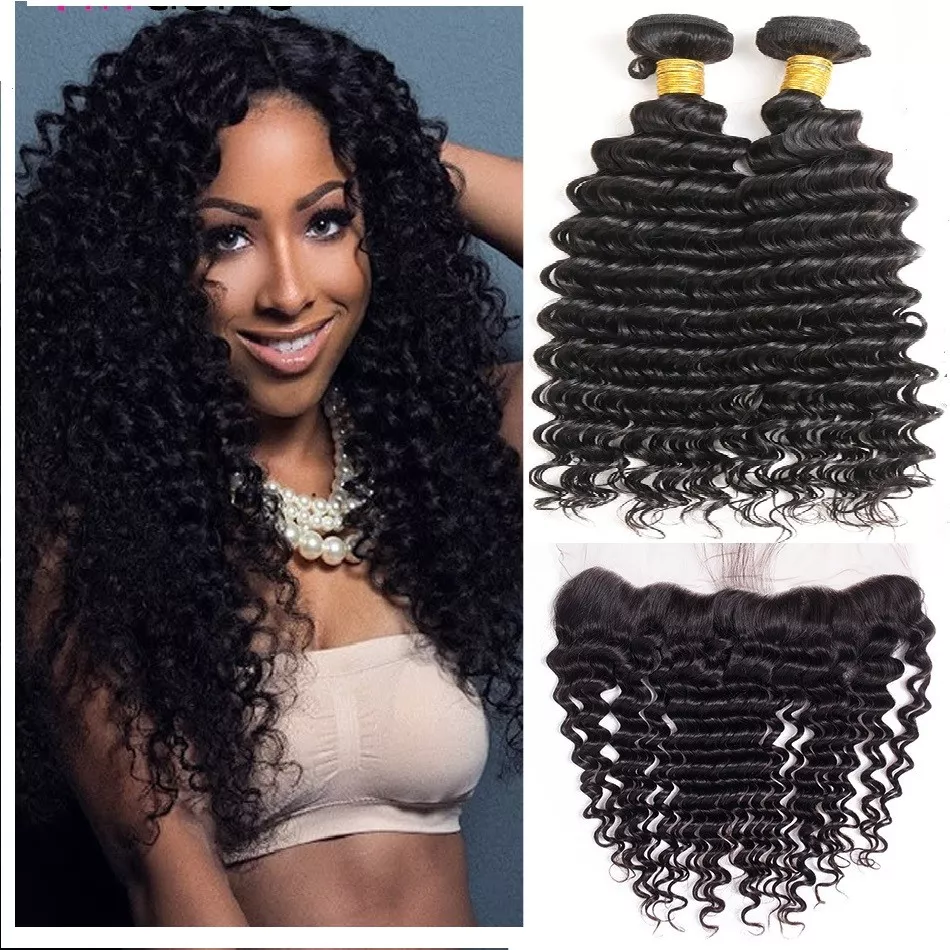 Lace frontal with 2 clearance bundles