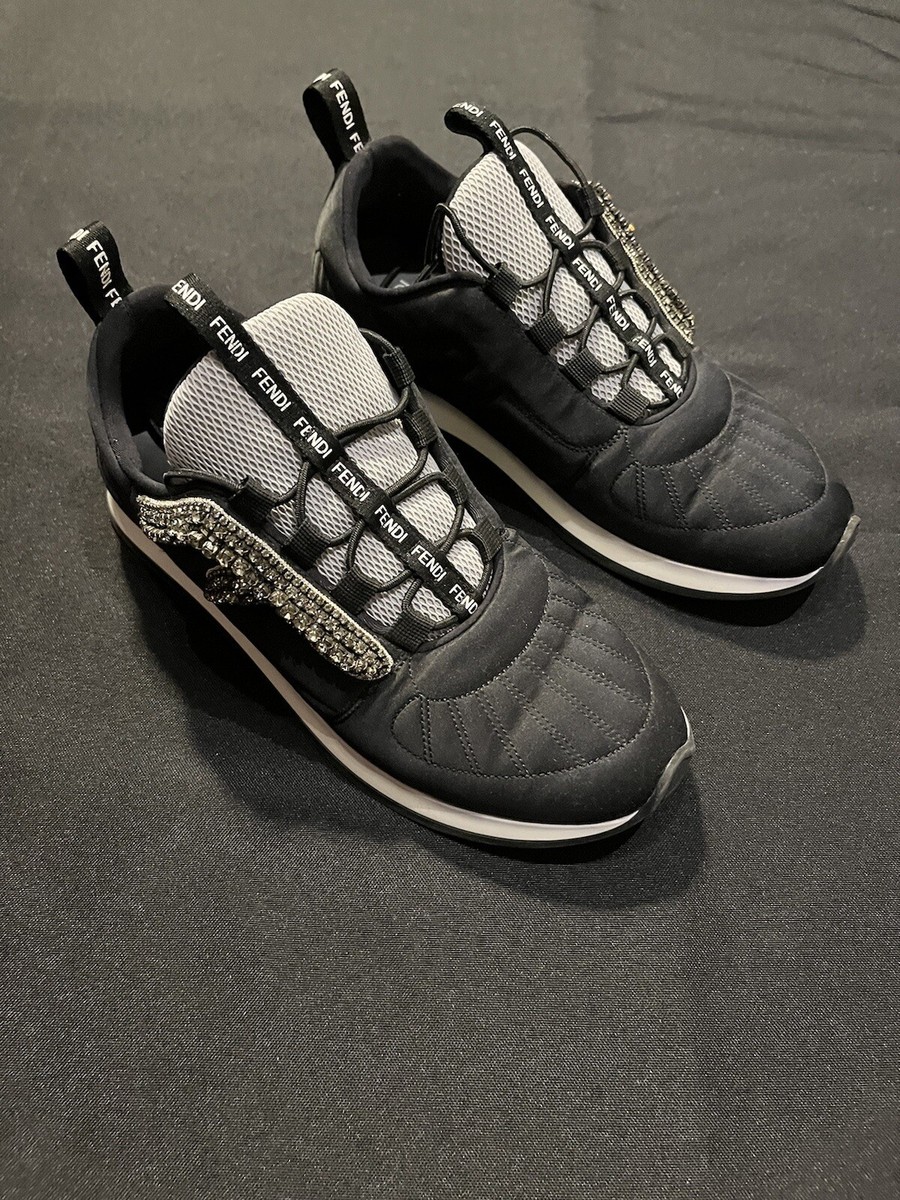 $890 FENDI FANCY CRYSTALS SNEAKERS FF FREEDOM SHOES TRAINERS $890 FENDI FANCY CRYSTALS SNEAKERS FF FREEDOM SHOES TRAINERS