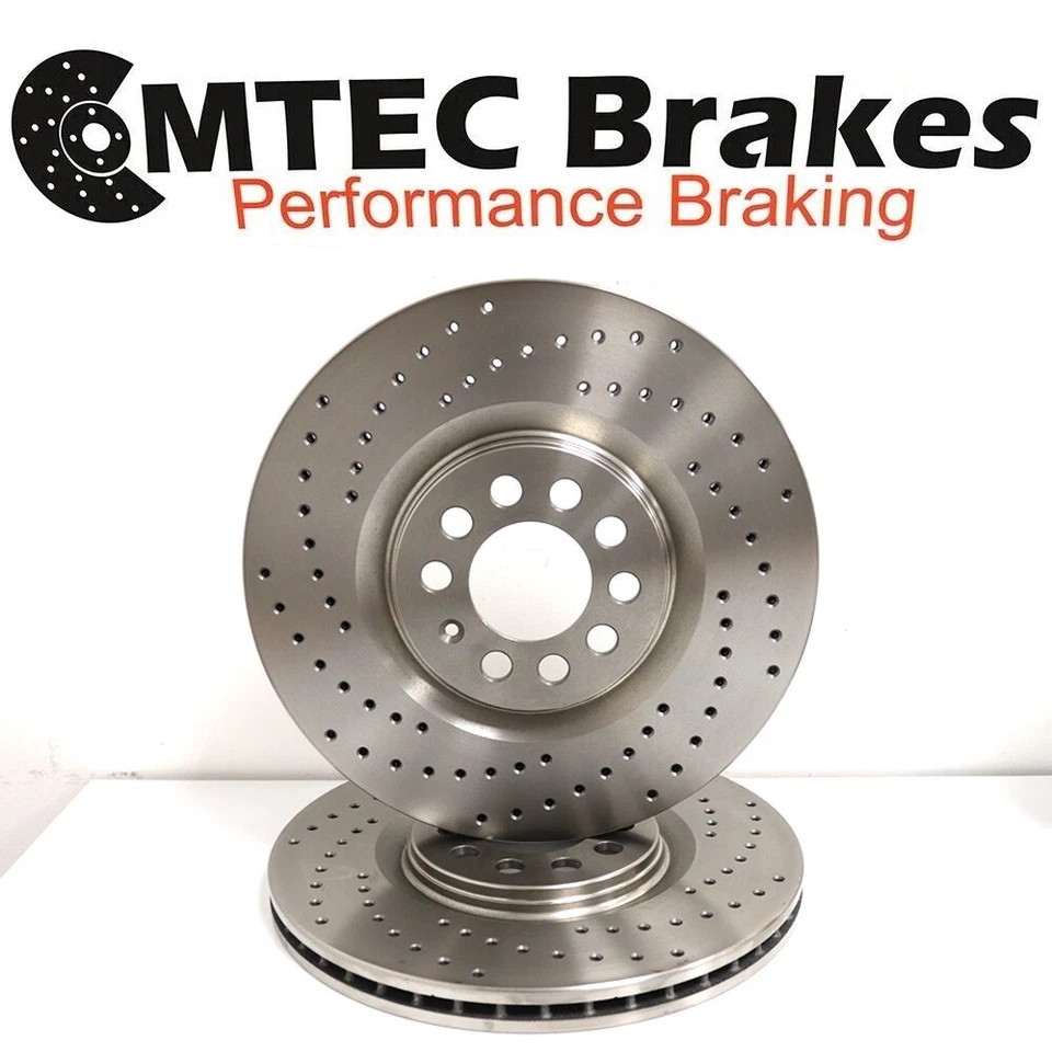 Audi TT 1.8T Quattro 225bhp 99-05 Front Rear MTEC Drilled Brake Discs & Pads - Image 2 of 4