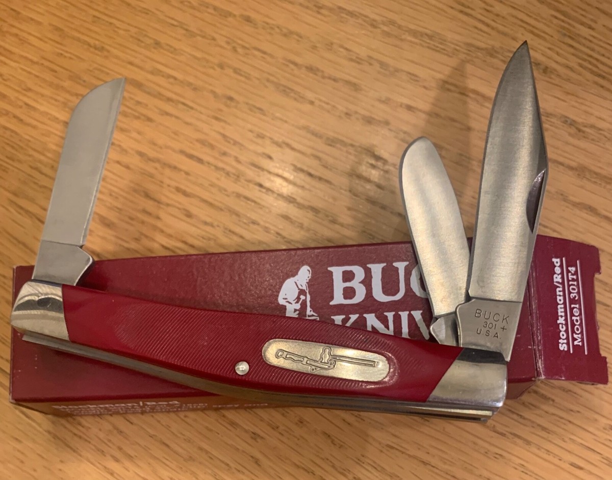 RARE VINTAGE 1991 BUCK 301 RED STOCKMAN NEVER USED IN BOX | eBay