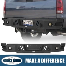 Hooke Road Steel Rear Bumper w/ LED Lights Fit Ford F250 F350 2005 2006 2007