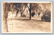 K8/ Loma Linda California Postcard RPPC c1920s Sanitarium Pepper Trees  175