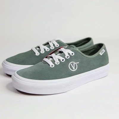 vans authentic green suede