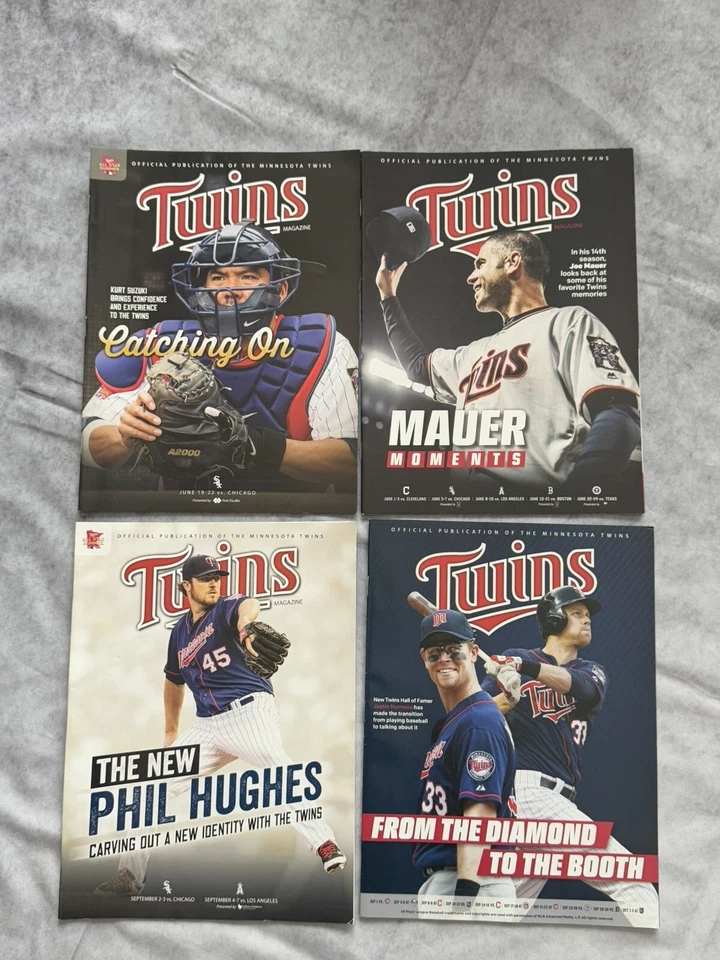 MINNESOTA TWINS SGA 17 Different Magazine Game PROGRAM Joe Mauer Carlos Correa - Image 4 of 4
