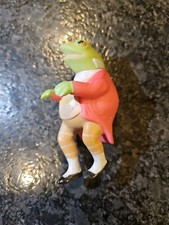 Vintage Eden 1976 Plastic Frog Mr. Jeremy Fisher Beatrix Potter Waistcoat Toy