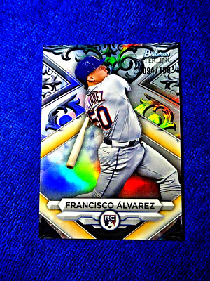 2023 Bowman Sterling RC Francisco Alvarez Rookie Refractor /100 #BSR-12 MINT