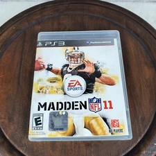 PS3 Madden 11 NFL Video Game Disc Case & Manual