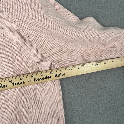 Witchery Jumper Womens Small Pink Wool Cashmere Blend Sweater Ribbed Knit - 第 14/16 張圖片