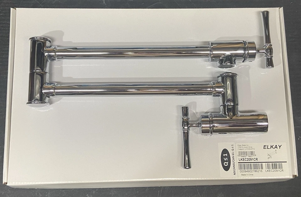 Elkay LKEC2091CR Explore Wall Mount Pot filler w/ Lever Handle Chrome - Image 2 of 4