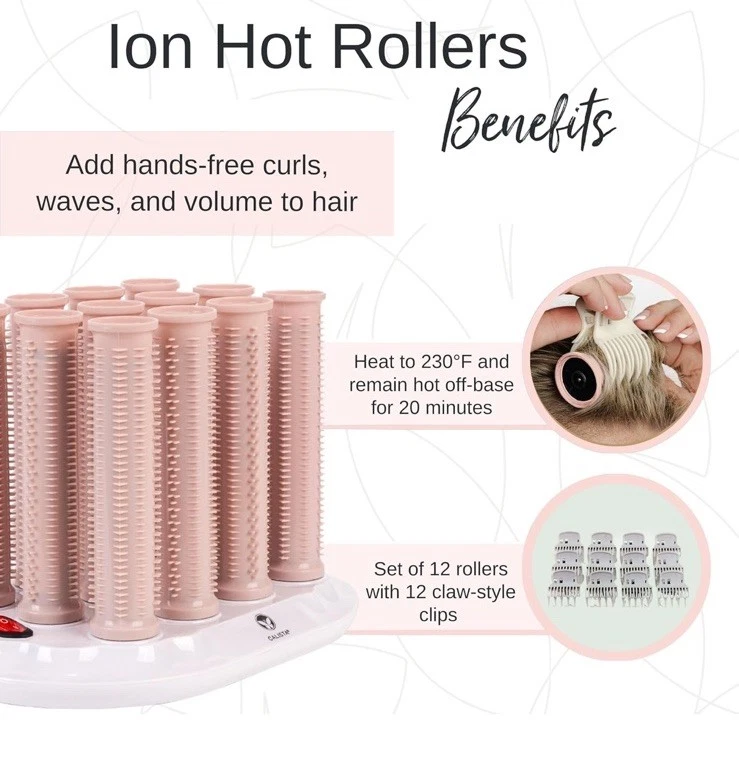 "Calista Hot Rollers 1” long 12pc Set Special Edition Bag QVC Exclusive - Image 4 of 4