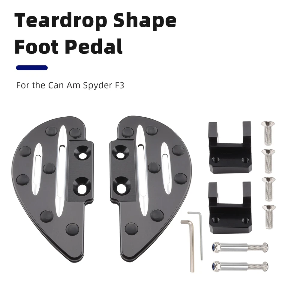 Passenger Pedal Footboards Footrest For Can Am Spyder F3/F3-S/F3-T 2015-24 2025 - Imagem 4 de 4