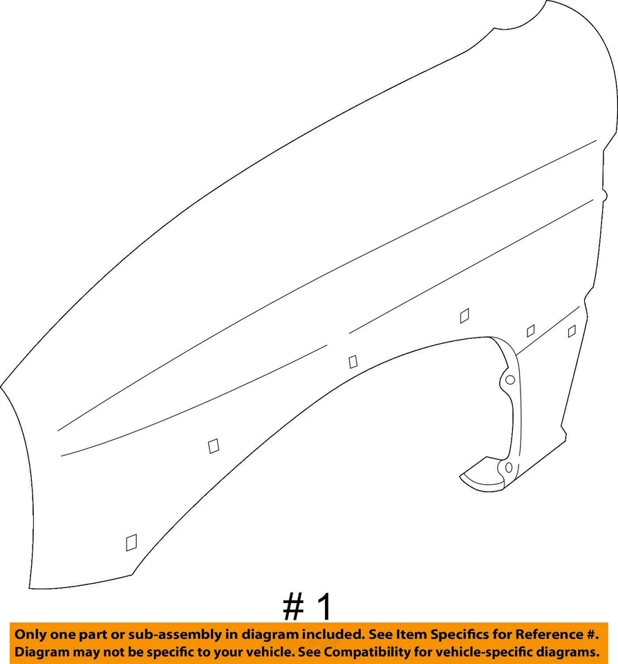 KIT DE PANEL DE SEGUIMIENTO PARA CHEVROLET 2001 PARA GUARDABARROS EXTERIOR 91176542 - NUEVO OEM Foto 3 de 3